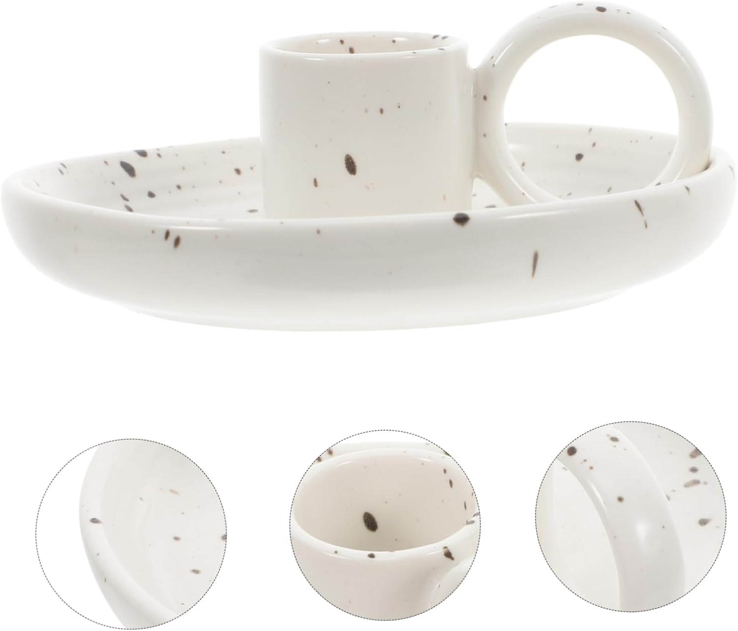 Garneck Ceramic Incense and Candle Holder with Handle