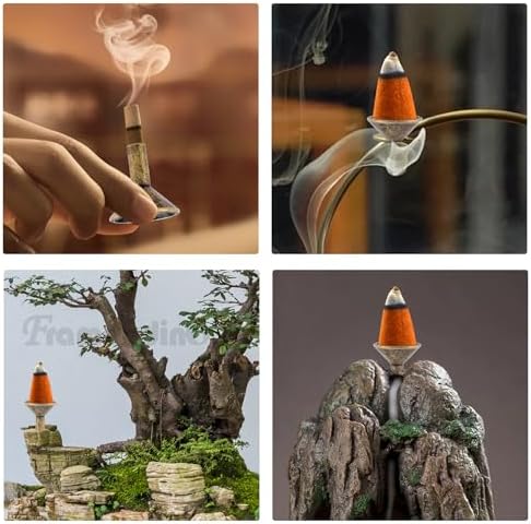 Framendino 6 Pack Metal Incense Cone Holders