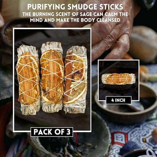 Soul Sticks 3 Pack Smudge Sticks for Cleansing and Abundance