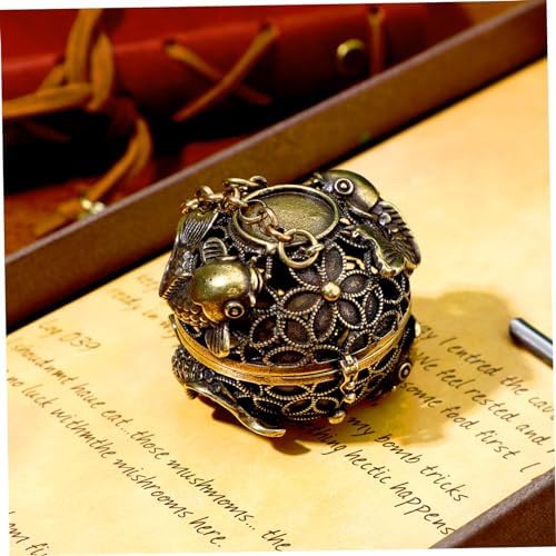 IMIKEYA Copper Incense Hanging Ball Holder