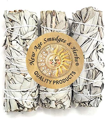 Pack of 3 Premium California White Sage Incense Sticks 4 Inches