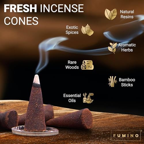 Fumino Simply Sandalwood Incense Cones 20 Per Box