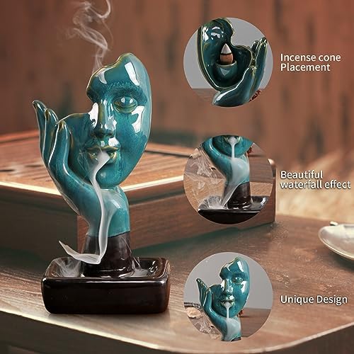 YYW Backflow Incense Burner with 20 Cones and 30 Sticks