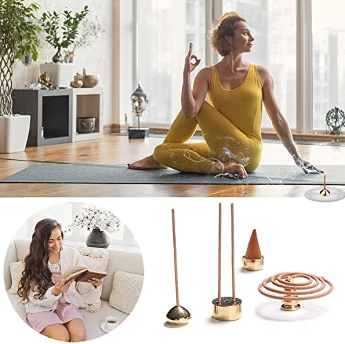 3 in 1 Brass Incense Holder with Easy Emptying Design