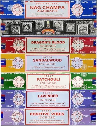 Giftbrit Satya Incense Gift Set 15gms x 7 Packs