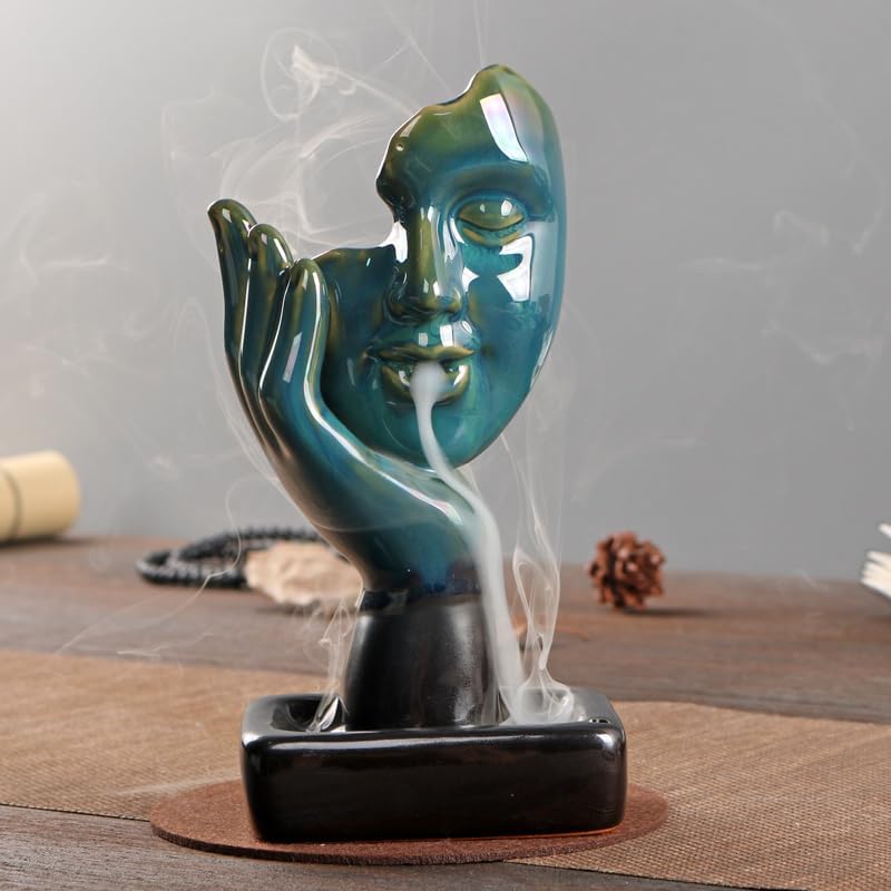 YYW Backflow Incense Burner with 20 Cones and 30 Sticks
