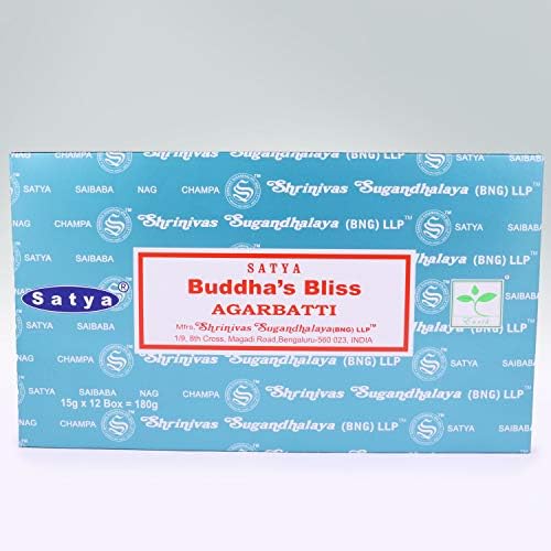 Satya Nag Champa Incense Sticks 12-Pack Set of 15g