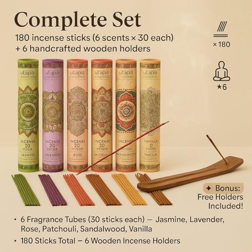 Premium Incense Sticks Variety Gift Pack 180 Sticks