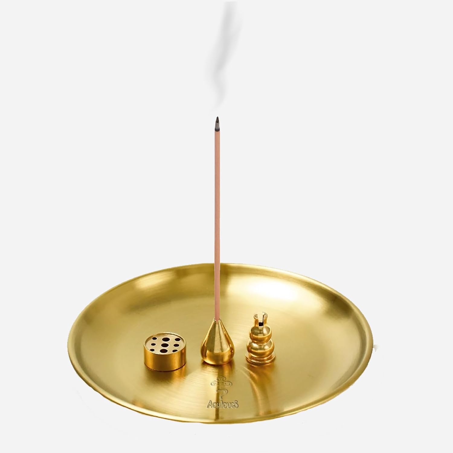 5 in 1 Brass Incense Burner Set - Multi-Functional Incense Holder