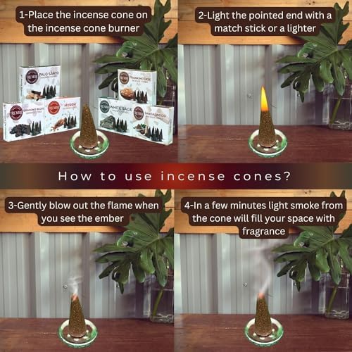 Trumiri Woody Incense Cones Variety Pack 60 Pieces