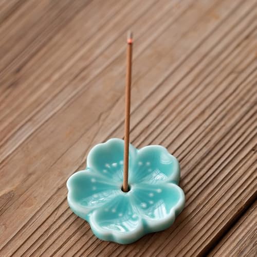 5pcs Japanese Cherry Blossom Ceramic Incense Holder