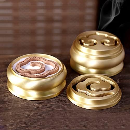 3 In 1 Mini Brass Incense Burner with Ash Press