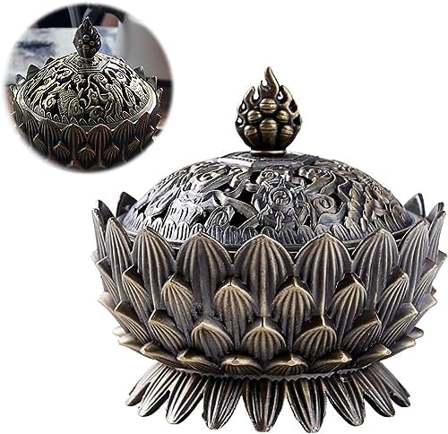 Classic Bronze Lotus Incense Burner Holder