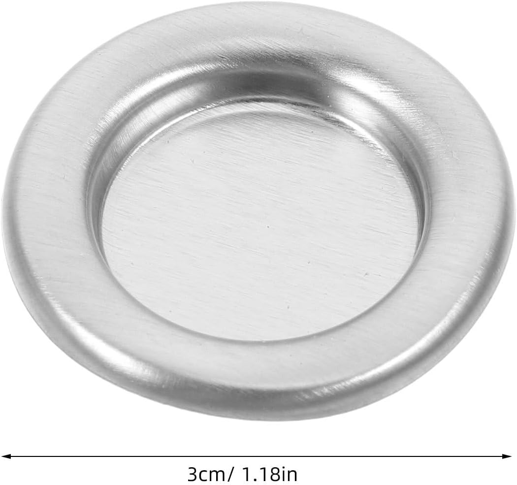 STOBAZA 50pcs Metal Incense Cone Tray for Bedroom Yoga Studio and Sauna Decor