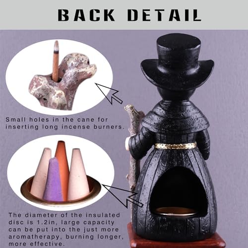 2025 Upgrade Plague Doctor Incense Holder Handmade Resin Decoration for Home and Stress Relief