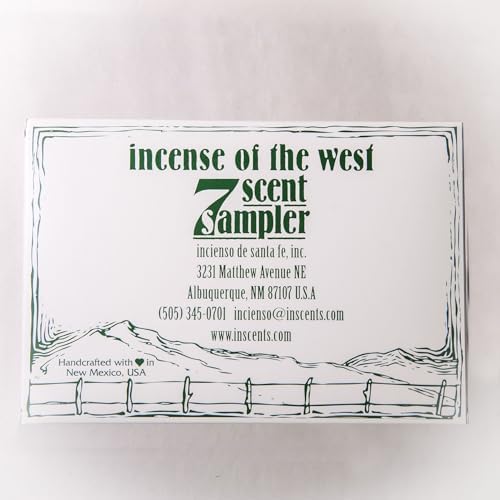 7 Natural Wood Incense Sample Set with Burner - Made in the USA