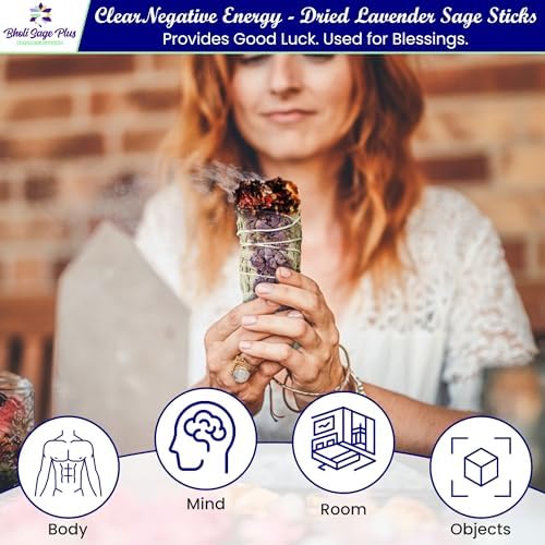 Lavender White Sage Incense Sticks for Cleansing and Calming