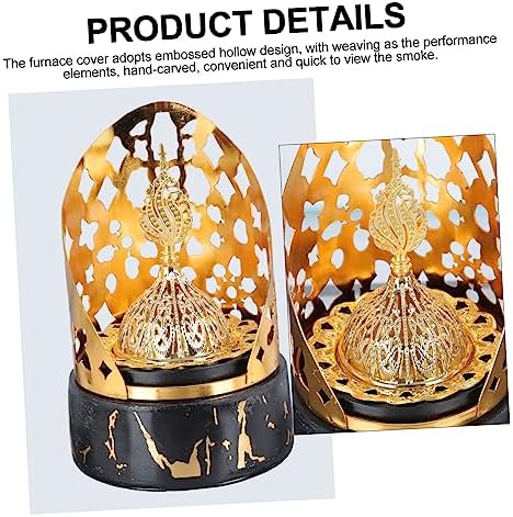 ABOOFAN Incense Burner with Bakhoor Holder Home Decor Aromatherapy Desktop Office Alloy Tray
