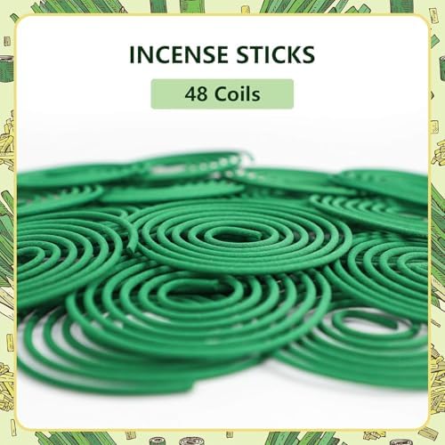 SCENTORINI Citronella Coils 48 Pack Outdoor Use
