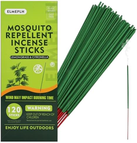 120 PCS Mosquito Repellent Incense Sticks for Outdoor Use