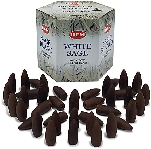 TRUMIRI White Sage Backflow Incense Cones