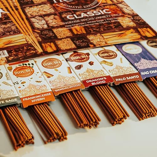 TRUMIRI Classic Incense Sticks 120 Pack with Holder