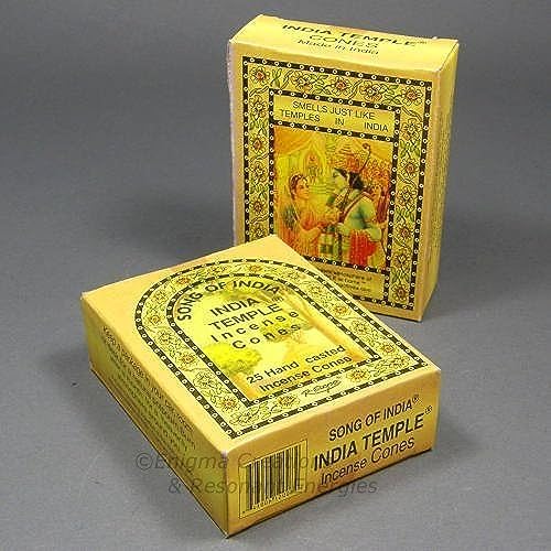 Song of India India Temple Incense Cones 2 Pack 50 Total
