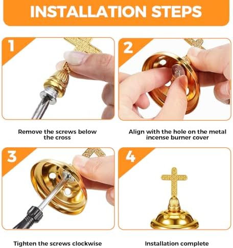 Lemitung Gold Incense Burner with Tong