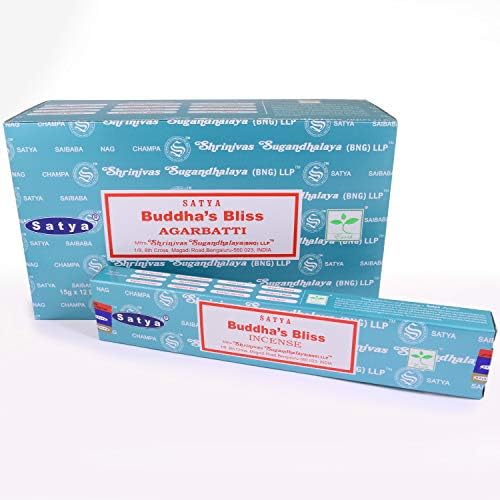 Satya Nag Champa Incense Sticks 12-Pack Set of 15g