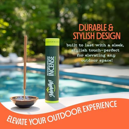 Murphys Naturals Stoneware Incense Stick Holder Forest Green 45 Inch