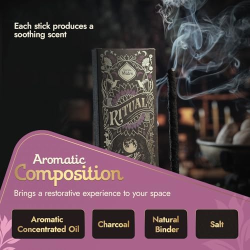 Sagrada Madre Ritual Full Moon Incense Sticks 6 Pack 9 Inches Natural Aromatic