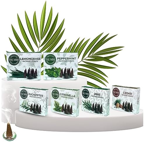 TRUMIRI Leafy Incense Cones Variety Pack 60 Count