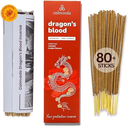 Calmveda Peru Dragons Blood Incense Sticks 80 Count