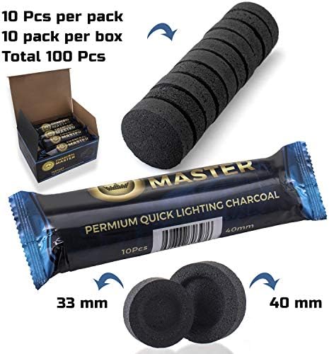 Quick Light Charcoal Tablets for Incense - Set of 100