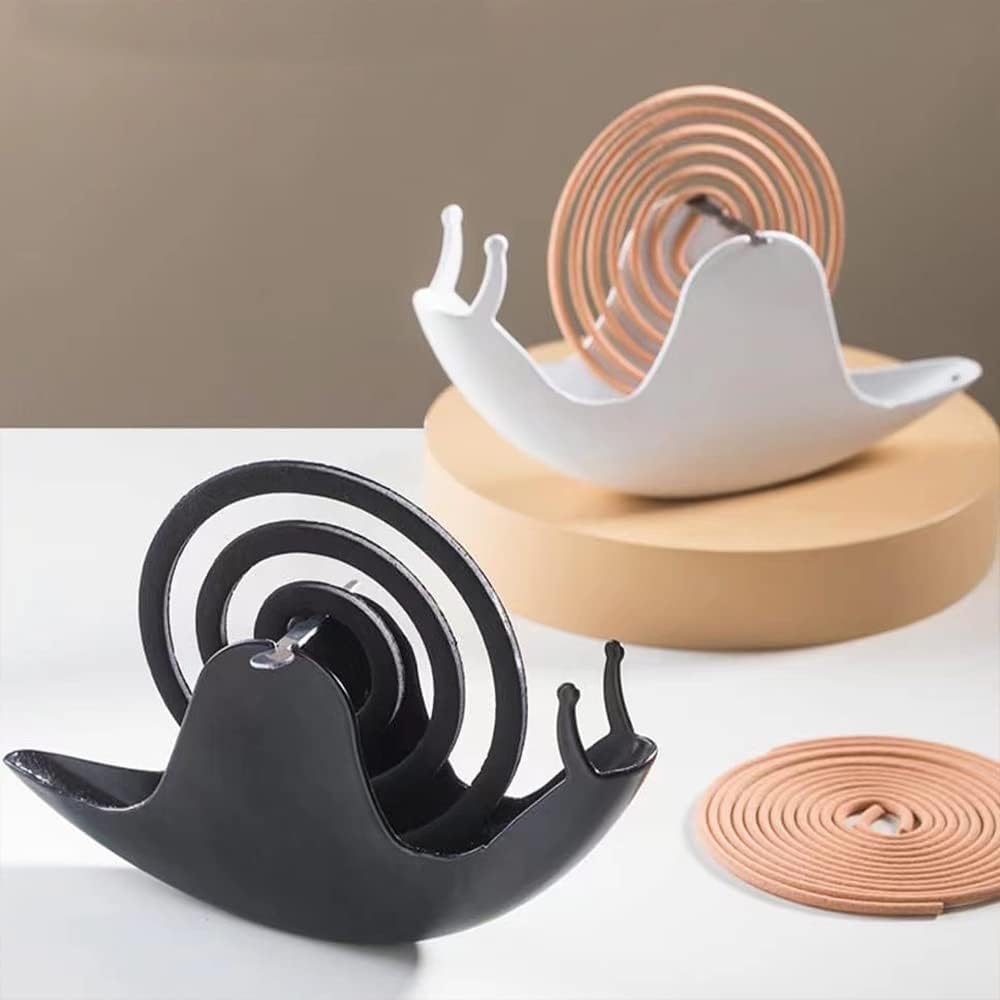 Kudriod Incense Holder with Mosquito Coil Design Iron Material Black
