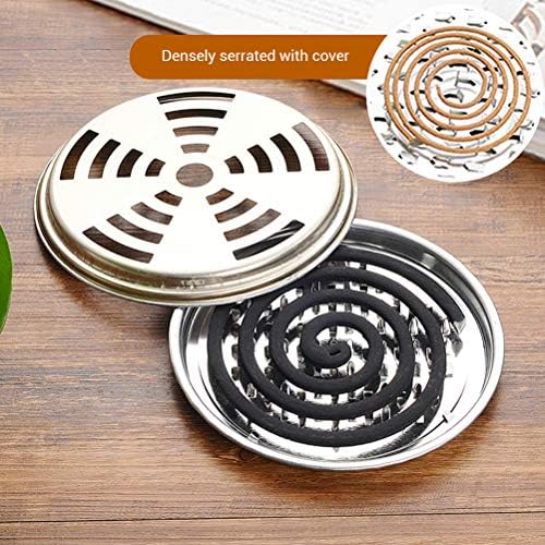 4PCS Portable Incense Coil Holder with Fireproof Design