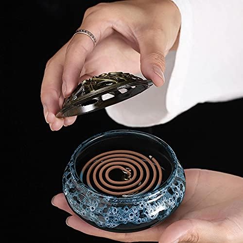 Ceramic Incense Burner with Lid and Holder 1