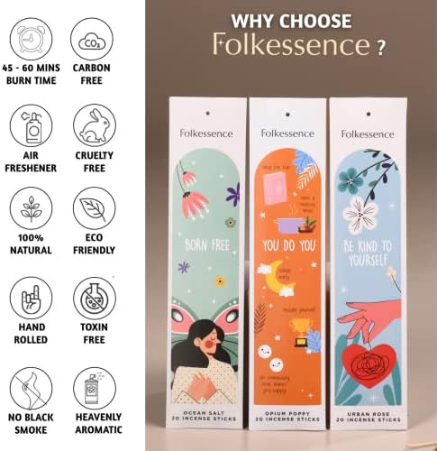 Folkulture Incense Sticks Set of 6 for Relaxation 1