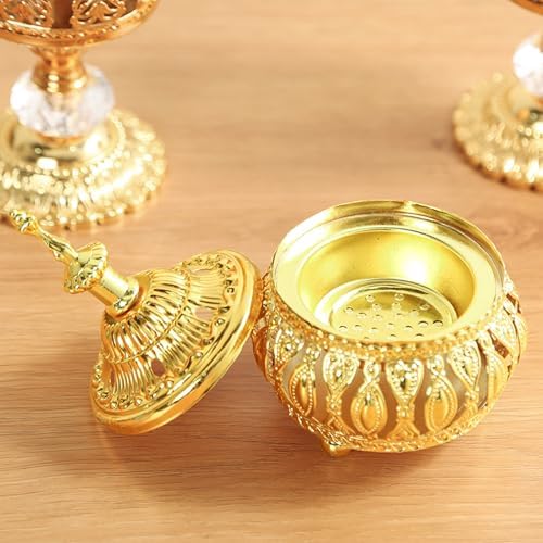 MrMrKura 2PCS Metal Incense Burner Vintage Style