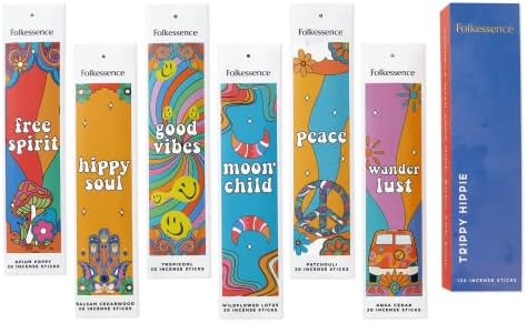 Folkulture Incense Sticks Set of 6 with 120 Pieces