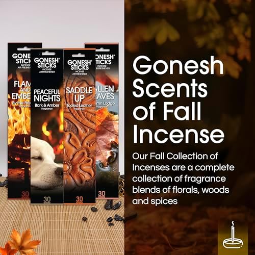 Gonesh Scents of Fall Incense Sticks Variety Pack