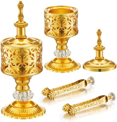 Zonon 2 Set Incense Burner Holder Gold