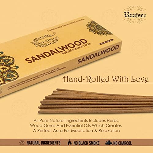 Raajsee Sandalwood Incense Sticks 100 Gm Pack