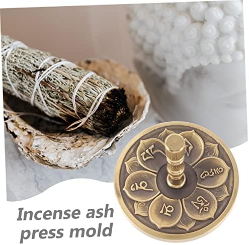 Six Character Proverbs Incense Press Molds Copper Decorative