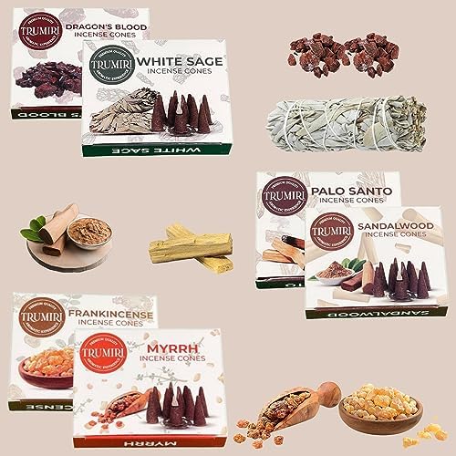 Trumiri Woody Incense Cones Variety Pack 60 Pieces
