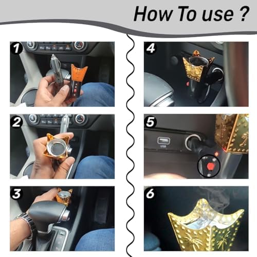 Electric Incense Burner for Car Aromatherapy