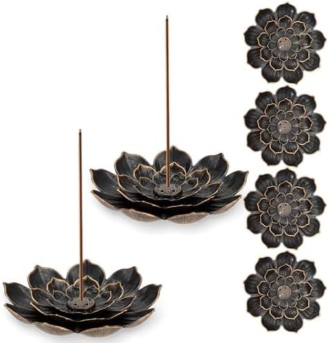 6 Pcs Lotus Incense Holders for Home Yoga Sauna SPA