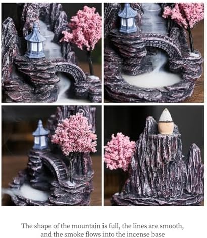 KTELI High Mountain Flowing Waterfall Incense Burner