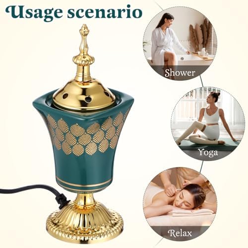 Cabilock Electric Incense Burner for Home Yoga Spa Office