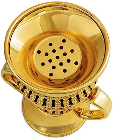 AM Regal Metal Incense Burner - Gold